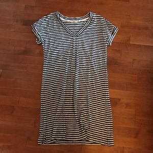 Vineyard Vines Tunic Dress Navy/White Striped Size Small